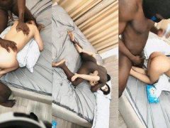 Đưa Vợ Trẻ Cho Bạn Da Đen Địt Rộng Lỗ Lồn